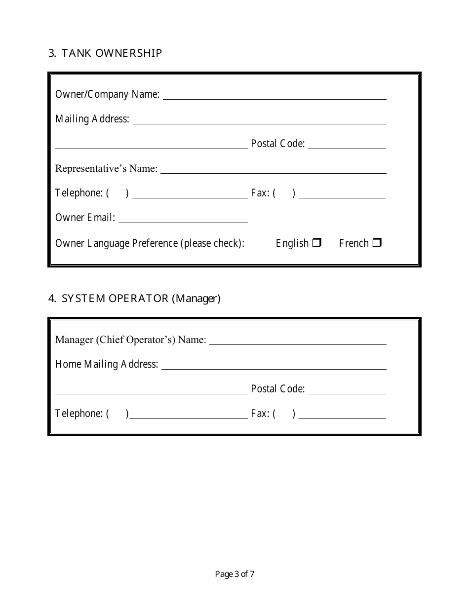 Schedule B Existing Petroleum Storage System - New Brunswick, Canada, Page 3