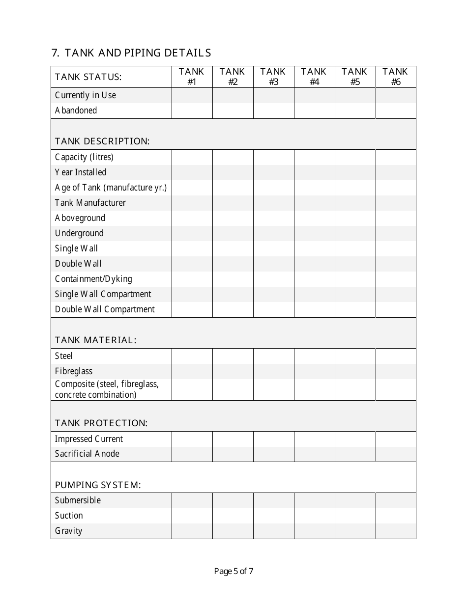 Schedule B Existing Petroleum Storage System - New Brunswick, Canada, Page 5