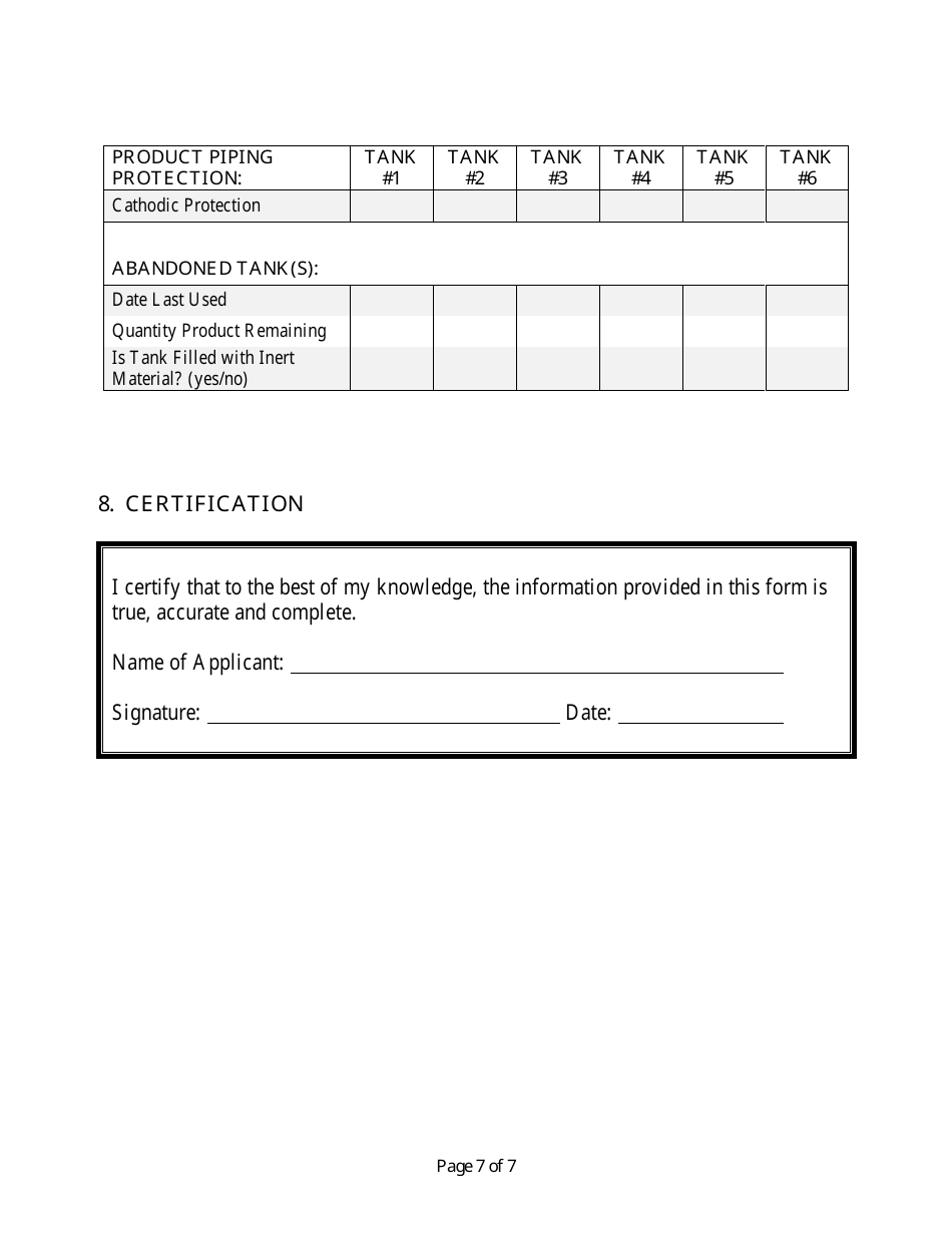 Schedule B Existing Petroleum Storage System - New Brunswick, Canada, Page 7