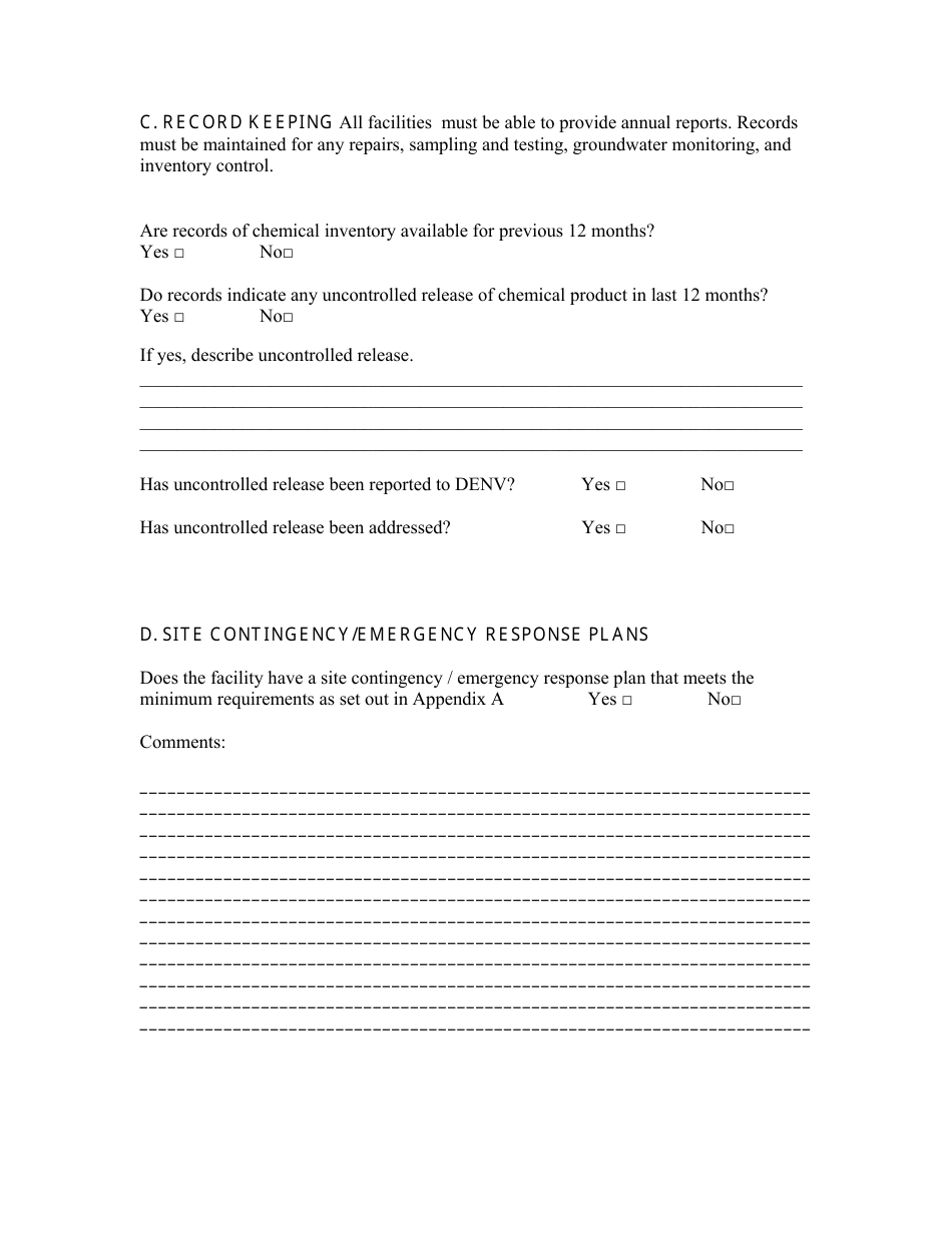 Chemical Storage Report - Wellfield Protected Area Designation Order - New Brunswick, Canada, Page 11