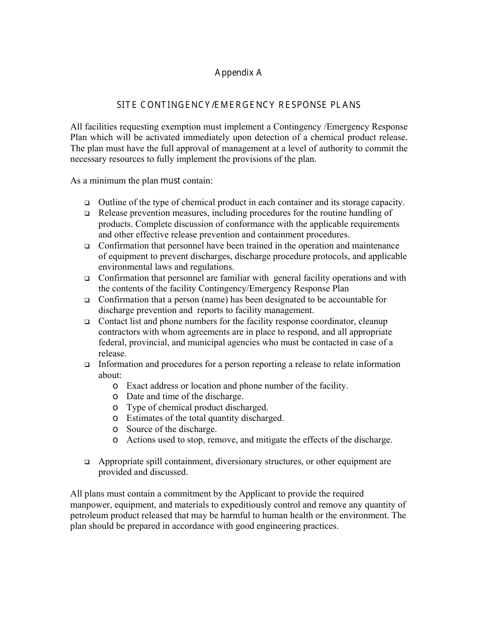 Chemical Storage Report - Wellfield Protected Area Designation Order - New Brunswick, Canada, Page 14