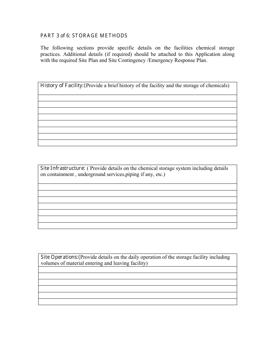 Chemical Storage Report - Wellfield Protected Area Designation Order - New Brunswick, Canada, Page 5