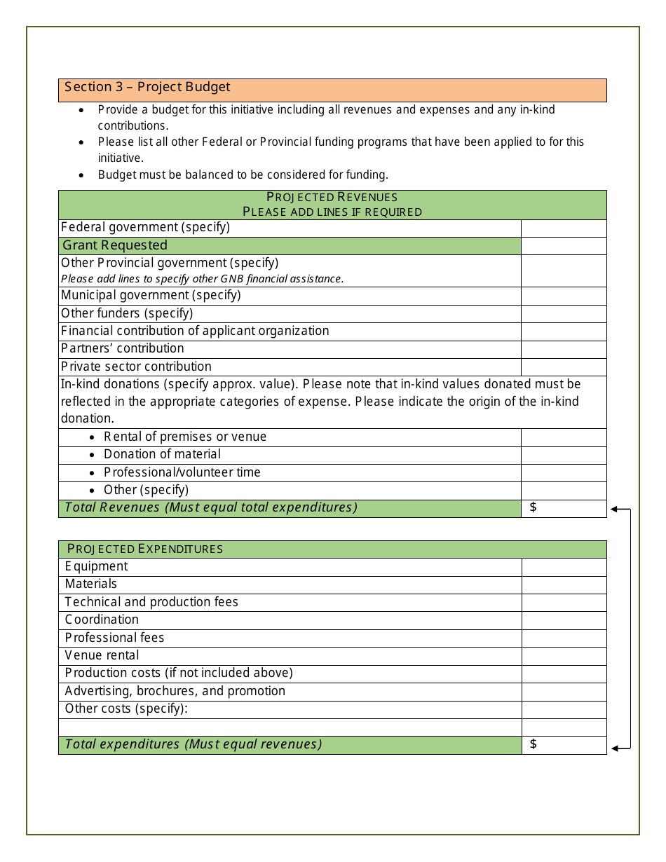 Commemorations  Celebrations Program Application - New Brunswick, Canada, Page 3