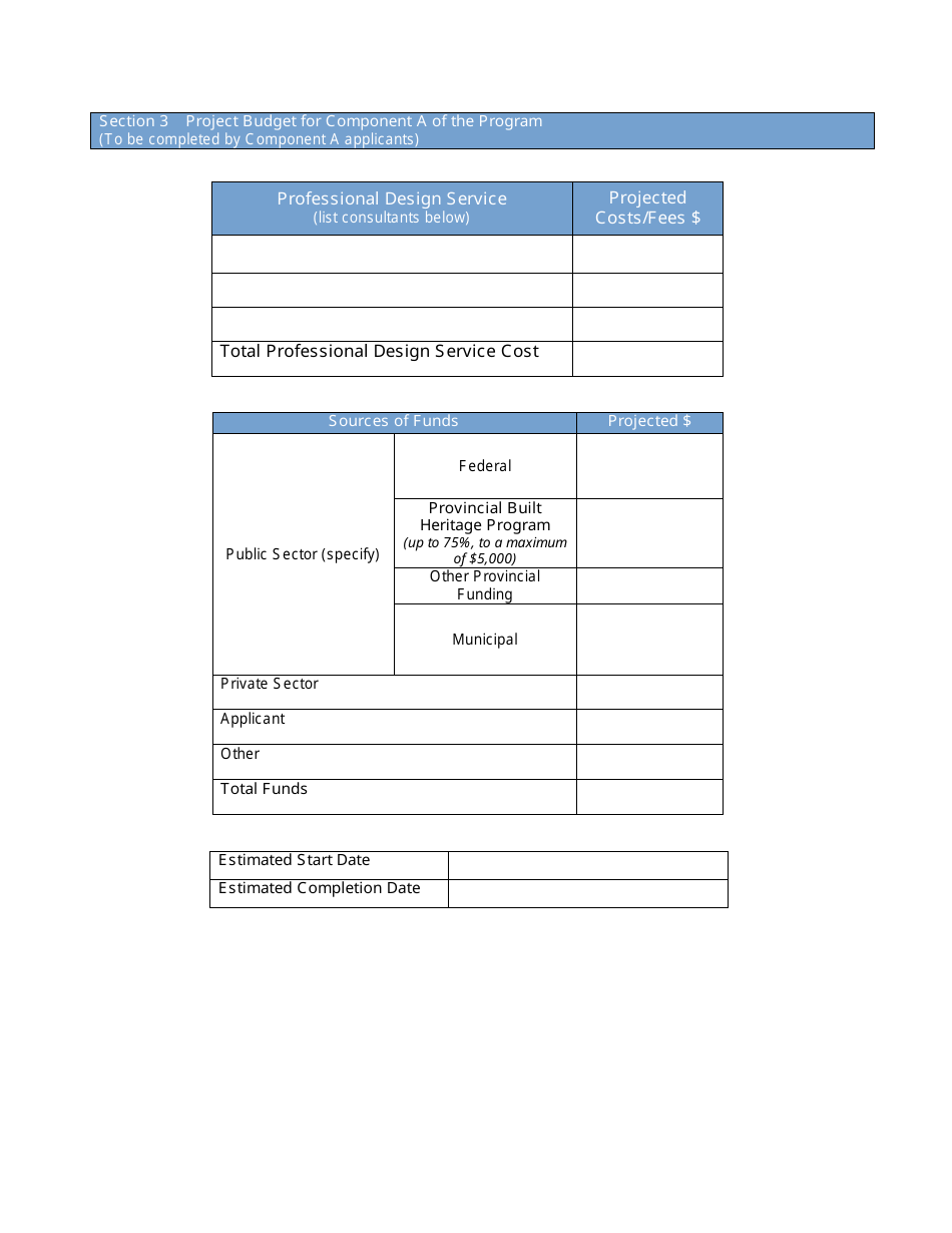 Built Heritage Program Application - New Brunswick, Canada, Page 3
