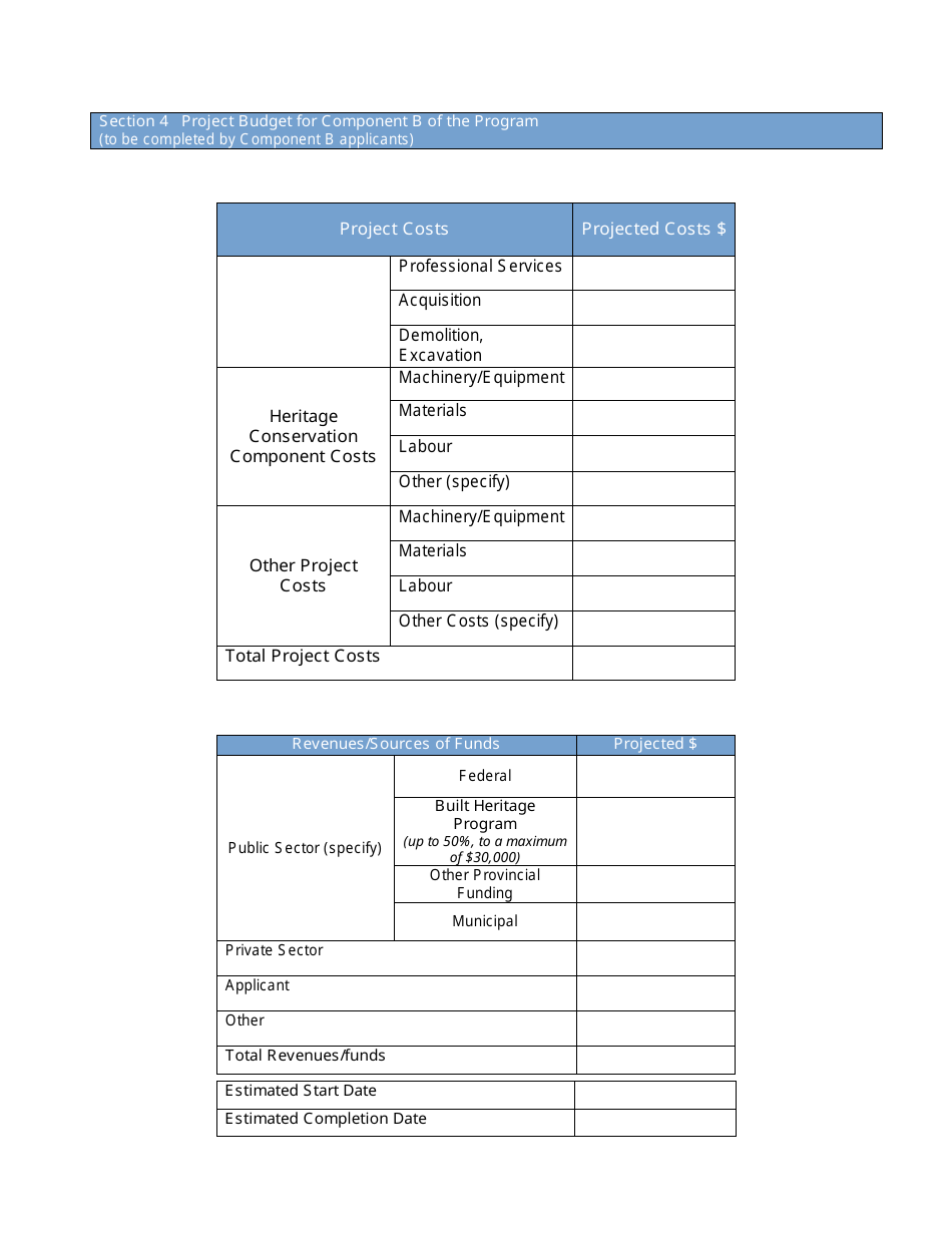 Built Heritage Program Application - New Brunswick, Canada, Page 4