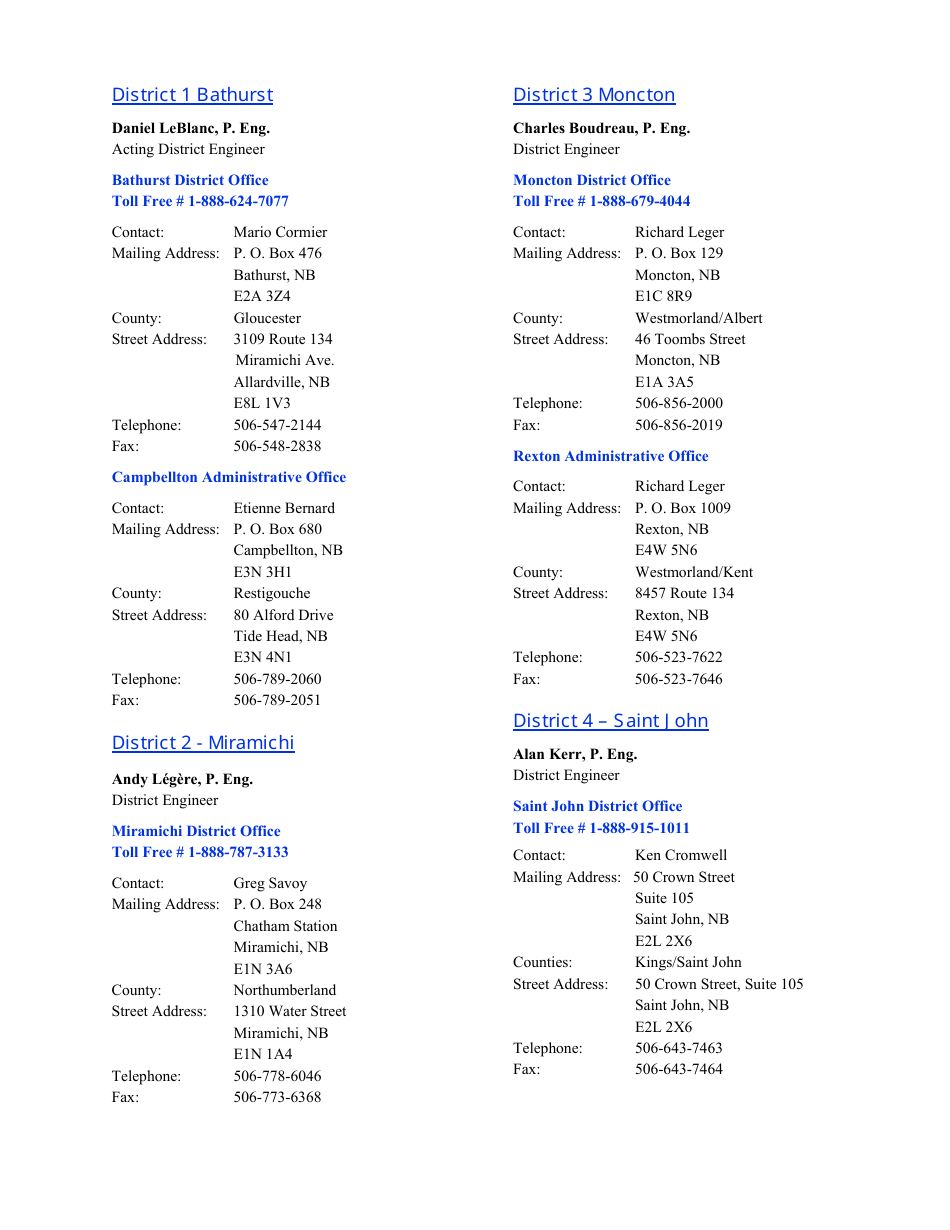 Application for Advertising Permit - New Brunswick, Canada (English / French), Page 3