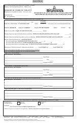 Application for Advertising Permit - New Brunswick, Canada (English/French), Page 9