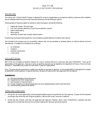 Vehicle Retrofit Program Application for Capital Assistance - New Brunswick, Canada (English/French), Page 4