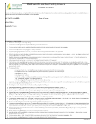 Upstream Oil and Gas Facility Licence Application - Saskatchewan, Canada, Page 5
