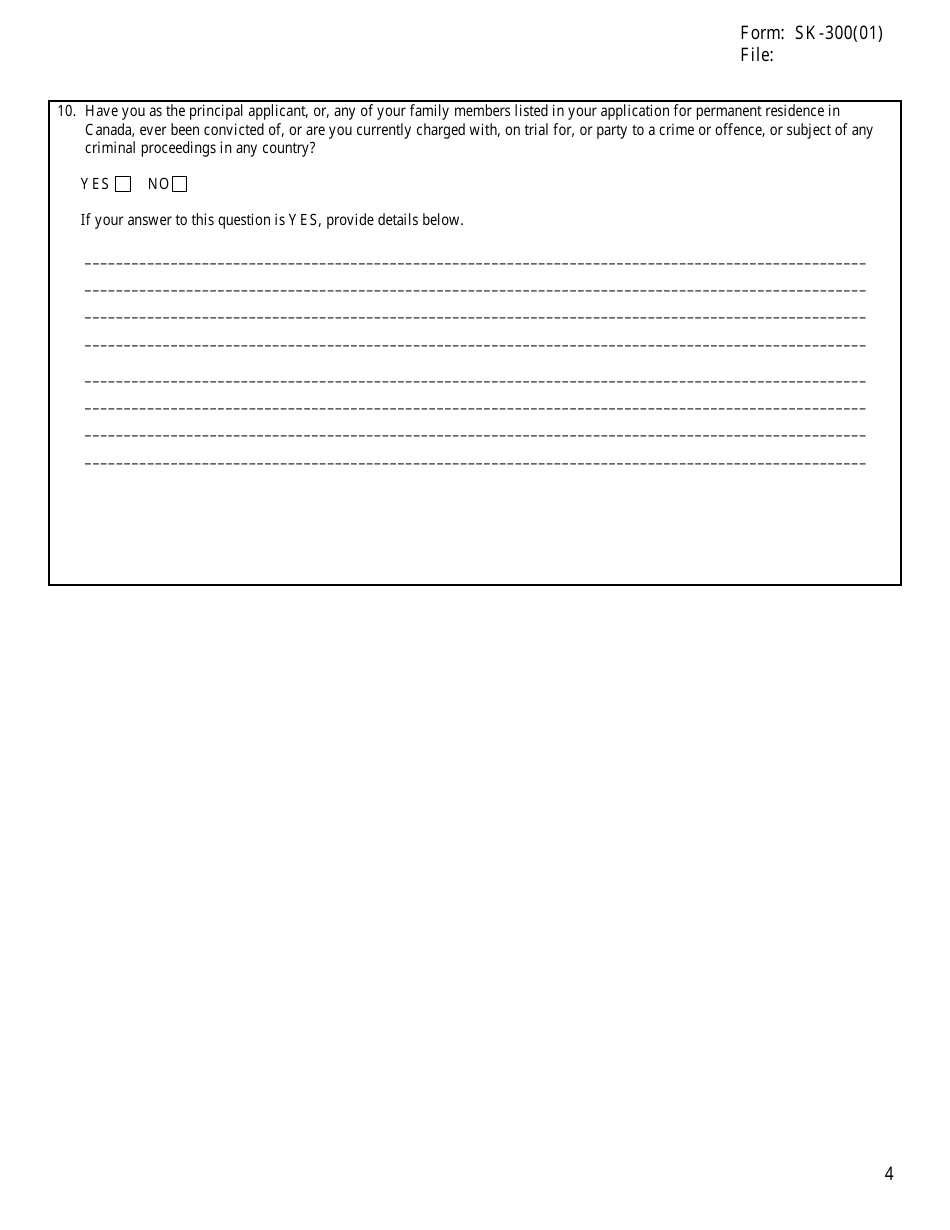 Form SINP-100-3 Farm Owner / Operator Application - Saskatchewan, Canada, Page 4