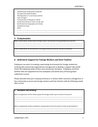 Form SINP500-3 Saskatchewan Immigrant Nominee Program (Sinp) Long Haul Truck Driver Project Sub-category Recruitment and Settlement Plan - Saskatchewan, Canada, Page 4