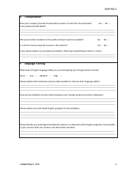 Form SINP500-3 Saskatchewan Immigrant Nominee Program (Sinp) Long Haul Truck Driver Project Sub-category Recruitment and Settlement Plan - Saskatchewan, Canada, Page 6