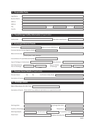 Form CSB21001 30 Day Written Spill Report Form - Saskatchewan, Canada, Page 2
