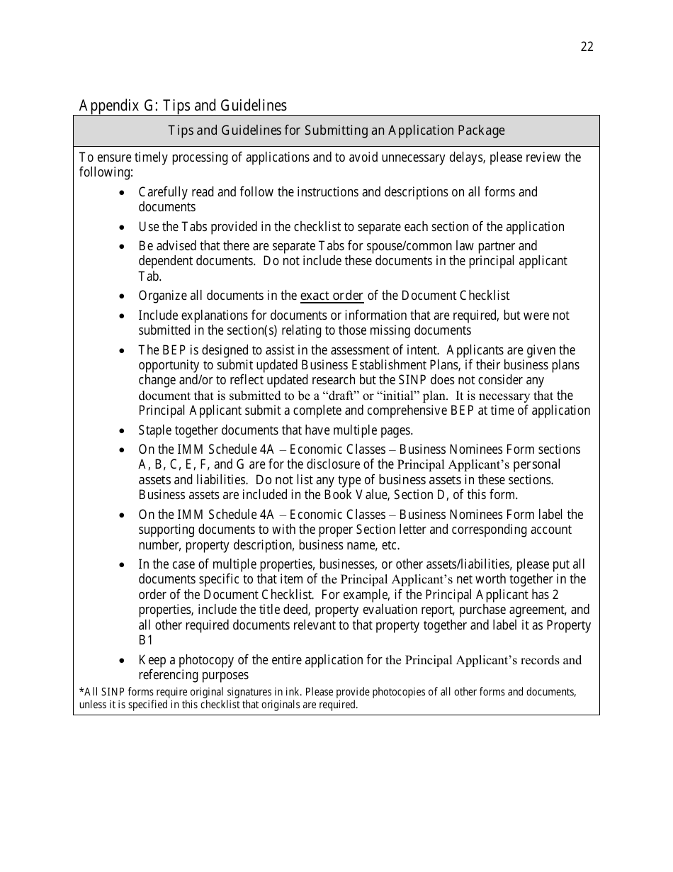 Saskatchewan Immigrant Nominee Program - Farm Owner / Operator Category Document Checklist - Saskatchewan, Canada, Page 22