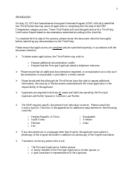 &quot;Saskatchewan Immigrant Nominee Program - Entrepreneur Category Document Checklist&quot; - Saskatchewan, Canada, Page 3
