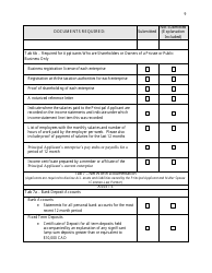 Saskatchewan Immigrant Nominee Program - Entrepreneur Category Document Checklist - Saskatchewan, Canada, Page 9