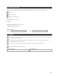 Form CSB21003 Corrective Action Plan - Saskatchewan, Canada, Page 3
