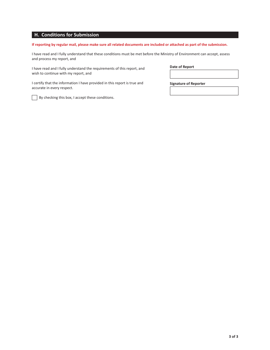 Form CSB21006 Historical Discovery Report - Saskatchewan, Canada, Page 3