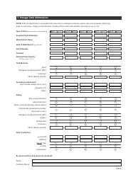 Form CSB13001 Application for Approval to Construct or Upgrade and Operate a Storage Facility - Saskatchewan, Canada, Page 3