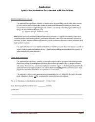 Form CSB12004 Special Authorization for a Hunter With Disabilities - Saskatchewan, Canada, Page 4