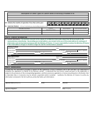 Application for a Restricted Use Fuel Tax Exemption Permit for Custom Operators - Saskatchewan, Canada, Page 2