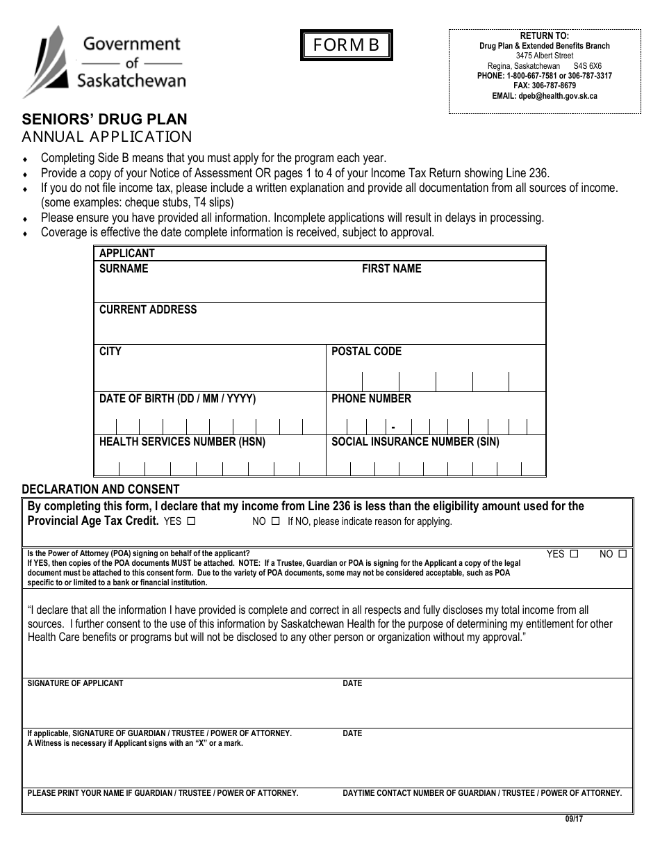 form-b-download-printable-pdf-or-fill-online-seniors-drug-plan-annual