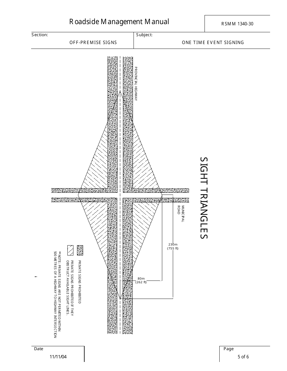 Application for Permission to Install One Time Event Signing - Saskatchewan, Canada, Page 5