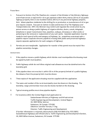 Rm Pipeline Permit Application - Saskatchewan, Canada, Page 4