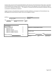 Form FF Distribution Statement - Saskatchewan, Canada, Page 2
