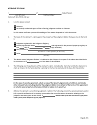 Form EE Written Demand to Prove Claim - Saskatchewan, Canada, Page 2