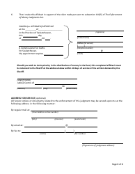 Form EE Written Demand to Prove Claim - Saskatchewan, Canada, Page 3