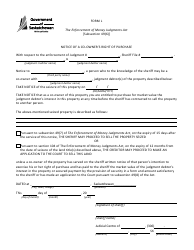 Form L &quot;Notice of a Co-owner's Right of Purchase&quot; - Saskatchewan, Canada