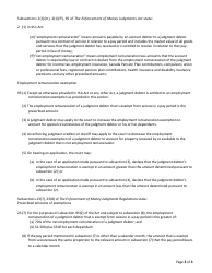 Form S Notice of Seizure Affecting Employment Remuneration - Saskatchewan, Canada, Page 3