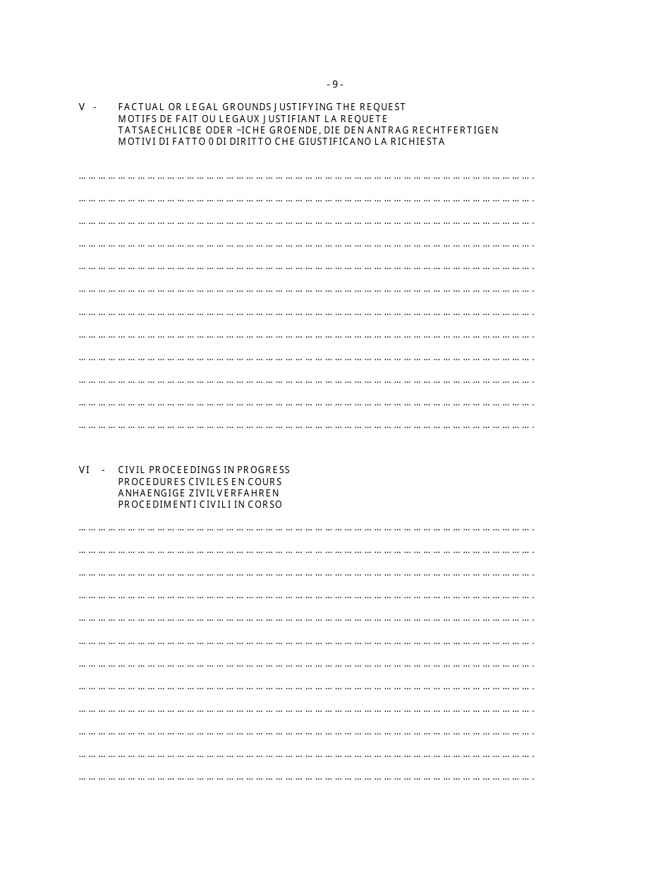 Request for Return - Saskatchewan, Canada (English / Italian / French / German), Page 9