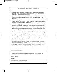 Victims Compensation Application Form - Saskatchewan, Canada, Page 4
