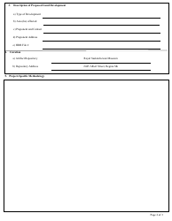 Application for a Mitigation/Research Investigation Permit - Saskatchewan, Canada, Page 2