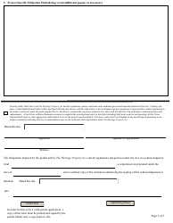 Application for a Mitigation/Research Investigation Permit - Saskatchewan, Canada, Page 3