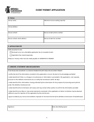 Event Permit Application - Saskatchewan, Canada, Page 3