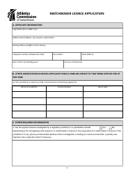 Matchmaker Licence Application - Saskatchewan, Canada, Page 2