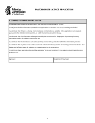 Matchmaker Licence Application - Saskatchewan, Canada, Page 4