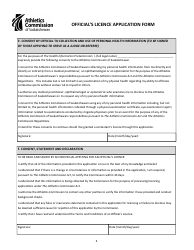 Official&#039;s Licence Application - Saskatchewan, Canada, Page 4