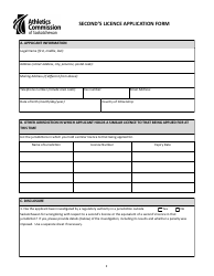 Second&#039;s Licence Application - Saskatchewan, Canada, Page 2