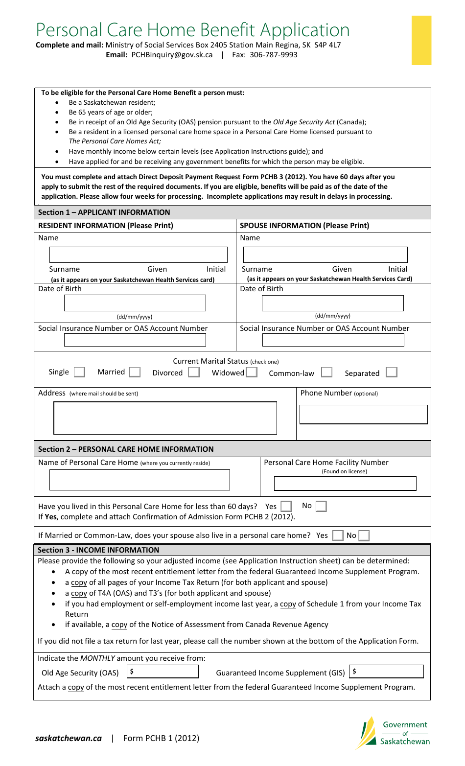 Form PCHB1 Fill Out Sign Online And Download Fillable PDF 