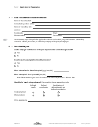 Form 1 &quot;Application for Registration&quot; - Nova Scotia, Canada, Page 3