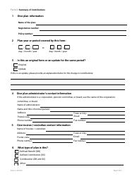 Form 3 Summary of Contributions - Nova Scotia, Canada, Page 2