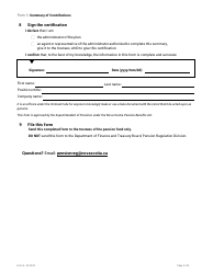 Form 3 Summary of Contributions - Nova Scotia, Canada, Page 4