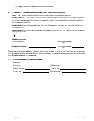 Form 6 Spousal Waiver Joint &amp; Survivor Pension Benefits - Nova Scotia, Canada, Page 2