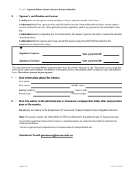 Form 6 Spousal Waiver Joint &amp; Survivor Pension Benefits - Nova Scotia, Canada, Page 3