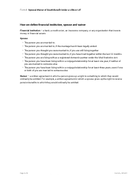 Form 8 &quot;Spousal Waiver of Death Benefit Under a Lira or Lif&quot; - Nova Scotia, Canada, Page 3