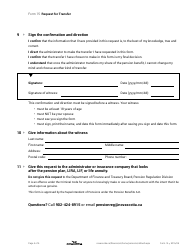 Form 15 Request for Transfer - Nova Scotia, Canada, Page 4